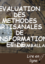 EVALUATION DES METHODES ARTISANALES DE TRANSFORMATIONS ET DE CONSERVATIONS DE FRUITS ET LEGUMES DANS LA PREFECTURE DE LA KEMO
