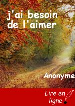 j'ai besoin de l'aimer